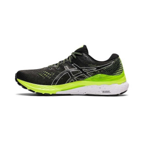 ASICS GEL-KAYANO 28 Homme BLACK/HAZARD GREEN